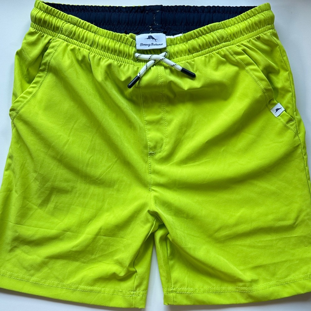 Tommy Bahama Boy’s Neon Lime Swim Trunks L (10/12)